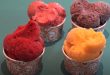 Coupe de glace avec fruits frais
