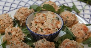 Mousseline de saumon aux rillettes d’anguille fumée