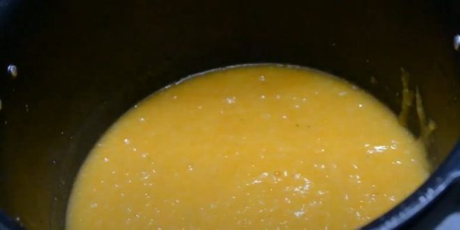 Potage velouté aux carottes et aux panais