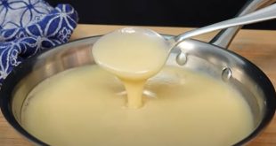 Préparation de sauce velouté à l'ail ingrédients