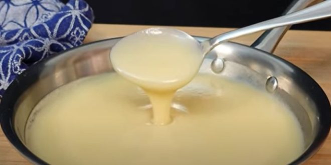 Préparation de sauce velouté à l’ail ingrédients