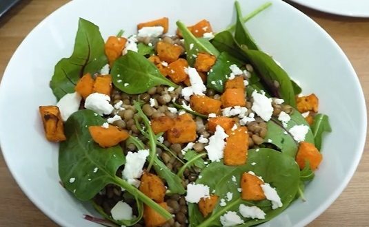 Salade de lentilles aux petits légumes