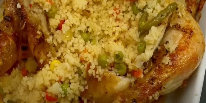 Préparer poulet Marocain avec couscous