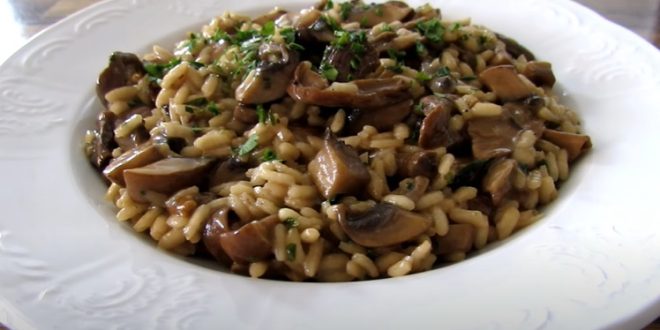 Risotto aux champignons d'Elizabeth baird ingrédients