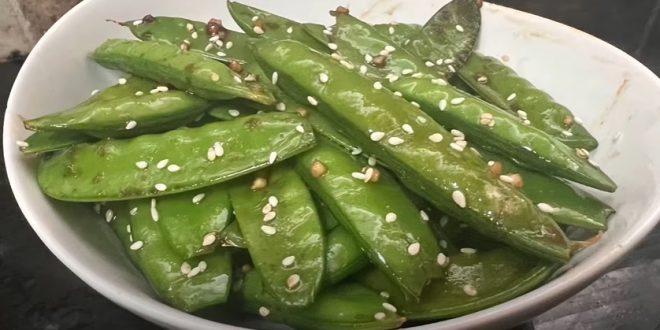 Faire pois mange-tout aux graines de sésame