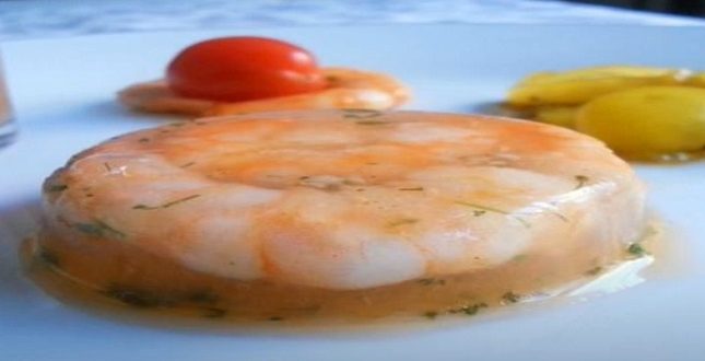 Faire préparation de crevettes en gelée ingrédients
