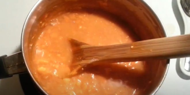 Mousse de crevettes et pousses de canne à sucre