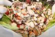 Salade de languettes et de fruits de mer frais