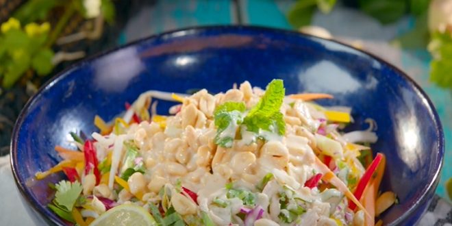 Salade thaïlandaise de nouilles au poulet