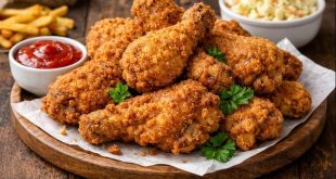 Préparation de Poulet frit croustillant maison