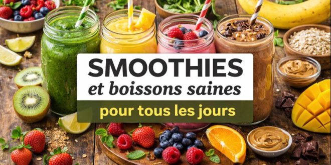 Smoothies et boissons saines pour tous les jours