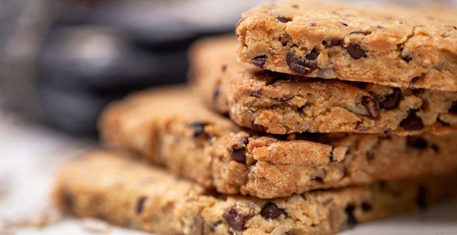 Biscottes aux amandes et aux pépites de chocolat